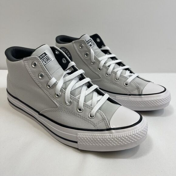 Converse All Star Men's 11.5 Gray White Black Malden Street Mid Top A08612F NWOB - Picture 2 of 10